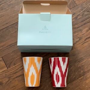 PartyLite Vibrant Ikat Candle Holders